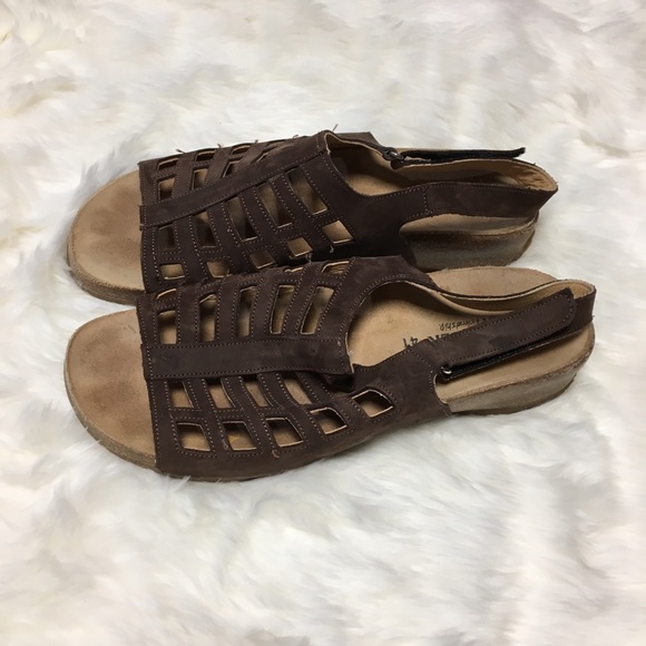 Haflinger mocha flat sandal - Picture 2 of 5
